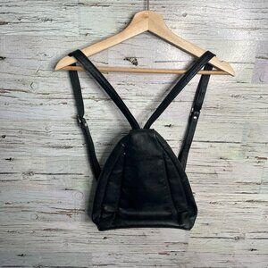 DEREK ALEXANDER  Leather Sling Backpack Zip Straps